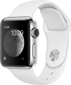 Apple Watch Series 2 (38 mm) Paslanmaz Çelik Kasa ve Beyaz Spor Kordon resim