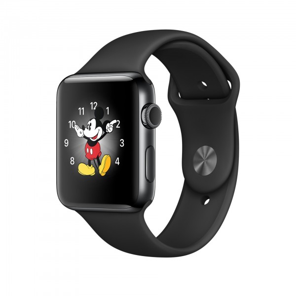 Apple Watch Series 2 (38 mm) Uzay Siyahı Paslanmaz Çelik Kasa ve Siyah Spor Kordon Akıllı Saat