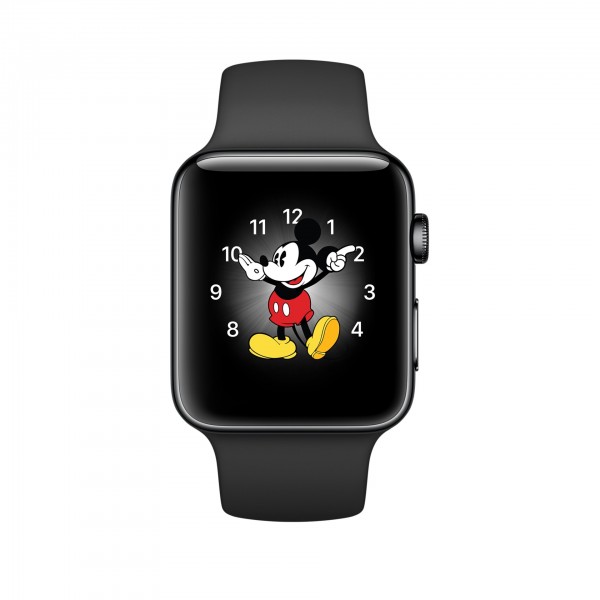 Apple Watch Series 2 (42 mm) Uzay Siyahı Paslanmaz Çelik Kasa ve Siyah Spor Kordon Akıllı Saat