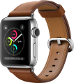 Apple Watch Series 2 (38 mm) Paslanmaz Çelik Kasa ve Klasik Tokalı Klasik Kahve Kayış resim