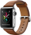 Apple Watch Series 2 (38 mm) Paslanmaz Çelik Kasa ve Klasik Tokalı Klasik Kahve Kayış Akıllı Saat
