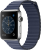 Apple Watch Series 2 (42 mm) Paslanmaz Çelik Kasa ve Gece Mavisi Deri Loop - Orta Boy Akıllı Saat