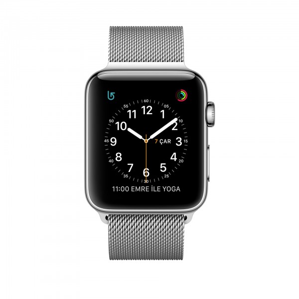 Apple Watch Series 2 (38 mm) Paslanmaz Çelik Kasa ve Milano Loop Akıllı Saat