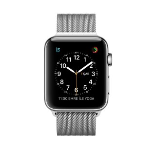Apple Watch Series 2 (38 mm) Paslanmaz Çelik Kasa ve Milano Loop Akıllı Saat