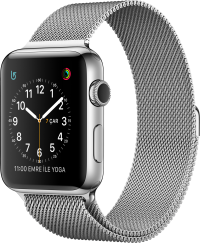 Apple Watch Series 2 (42 mm) Paslanmaz Çelik Kasa ve Milano Loop resim