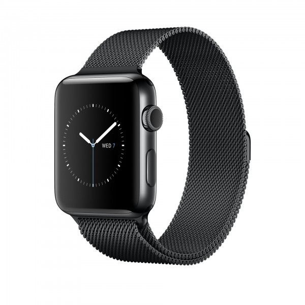 Apple Watch Series 2 (38 mm) Uzay Siyahı Paslanmaz Çelik Kasa ve Uzay Siyahı Milano Loop Akıllı Saat
