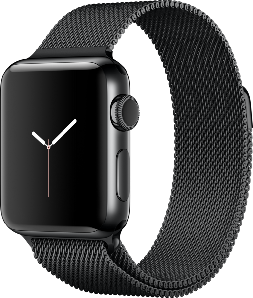 Apple Watch Series 2 (38 mm) Uzay Siyahı Paslanmaz Çelik Kasa ve Uzay Siyahı Milano Loop Akıllı Saat