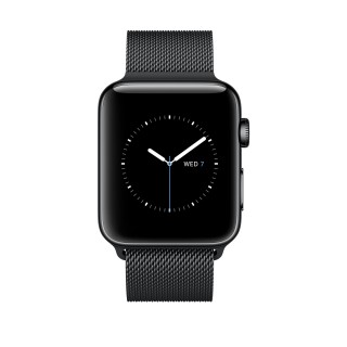 Apple Watch Series 2 (38 mm) Uzay Siyahı Paslanmaz Çelik Kasa ve Uzay Siyahı Milano Loop Akıllı Saat