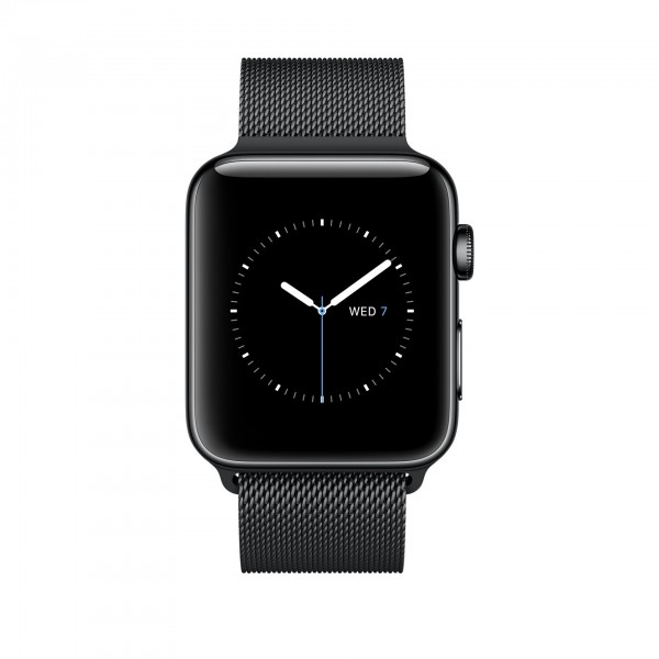 Apple Watch Series 2 (42 mm) Uzay Siyahı Paslanmaz Çelik Kasa ve Uzay Siyahı Milano Loop Akıllı Saat