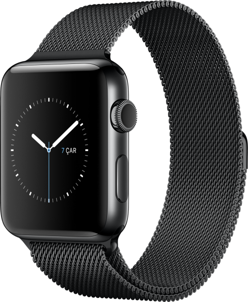 Apple Watch Series 2 (42 mm) Uzay Siyahı Paslanmaz Çelik Kasa ve Uzay Siyahı Milano Loop Akıllı Saat