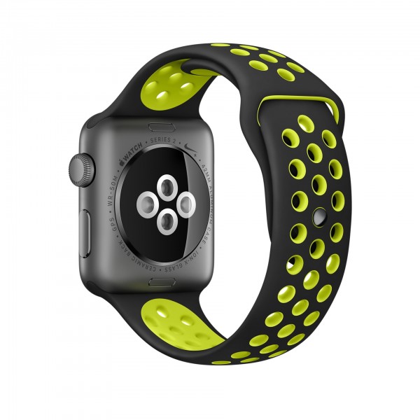 Apple Watch Nike+ Series 2 (38 mm) Uzay Grisi Alüminyum Kasa ve Siyah/Volt Nike Spor Kordon Akıllı Saat