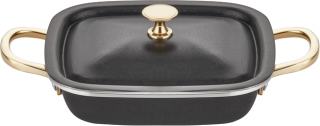 Altınbaşak Black Pearl Mini Kare Sahan 14 cm