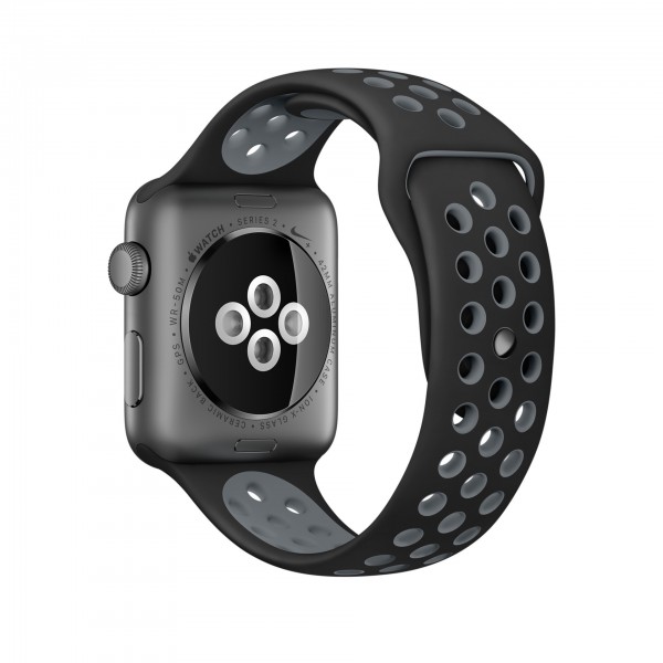 Apple Watch Nike+ Series 2 (42 mm) Uzay Grisi Alüminyum Kasa ve Siyah/Soğuk Gri Nike Spor Kordon Akıllı Saat
