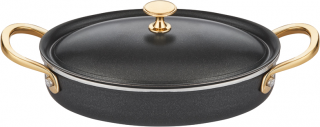 Altınbaşak Black Pearl Mini Oval Tencere 25 cm