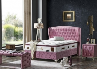 Armis Marissa Pembe 180x200 cm Yaylı Yatak
