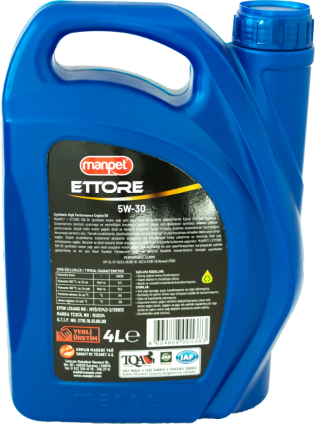 Manpet Emxoil Ettore 5W-30 SL-CF Motor Yağı (4 litre)