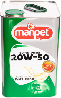 Manpet Super 20W-50 CF-4 Motor Yağı