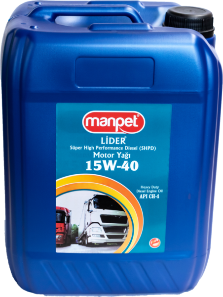Manpet Turbo Lider 15W-40 CH-4 Motor Yağı (20 litre)