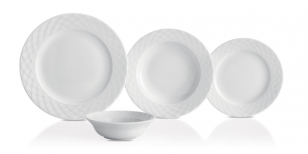 Güral Porselen Alfa ALF24Y400 24 Parça Yemek Takımı