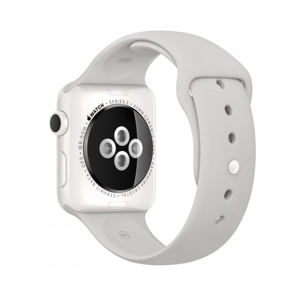 Apple Watch Edition Series 2 (38 mm) Beyaz Seramik Kasa ve Bulut Beyazı Spor Kordon Akıllı Saat