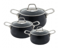Evimsaray Zest Gusto 6 Parça Mini Granit Tencere Seti resim