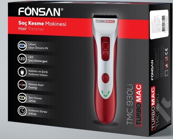 Fönsan Turbomac TMC-930Li Saç Kesme Makinesi
