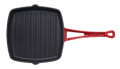 Lava Döküm Metal Kulplu Kare Izgara Tava 26 cm resim