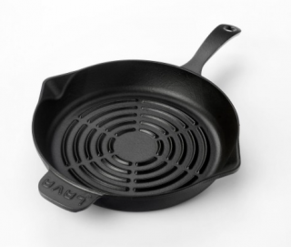 Lava Döküm Yuvarlak Izgara Tava 28 cm