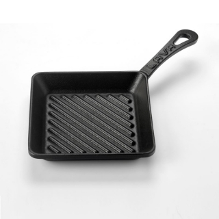 Lava Döküm Mini Kare Izgara Tava 16 cm