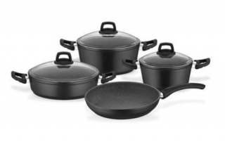 Schafer Eco Granit 7 Parça Tava ve Tencere Seti
