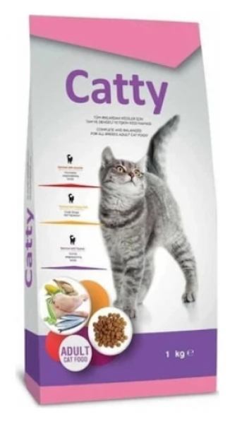 Catty Tavuklu Yetişkin 1 kg Kedi Maması