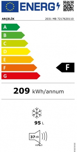 Arçelik 2031 MB Derin Dondurucu
