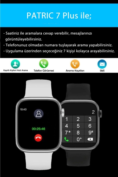 Patric 7 Plus Akıllı Saat