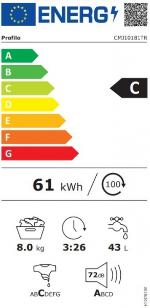 Profilo CMJ10181TR Çamaşır Makinesi