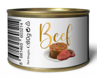 Pro Choice Sığır Etli Şekersiz Tahılsız Ezme Yetişkin 80 gr Kedi Maması