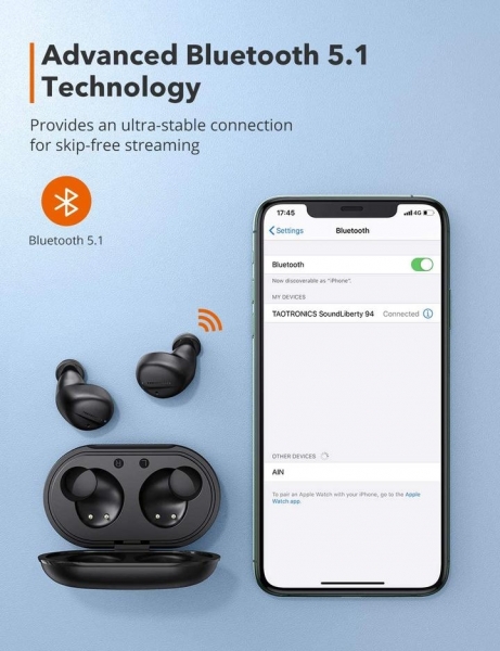 TaoTronics SoundLiberty 94 Tam Kablosuz Kulaklık