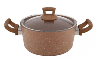 Hascevher Germanitium Granit Derin Tencere 18 cm