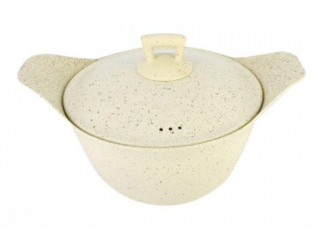 Hascevher Safir Buhar Delikli Granit Tencere 28 cm
