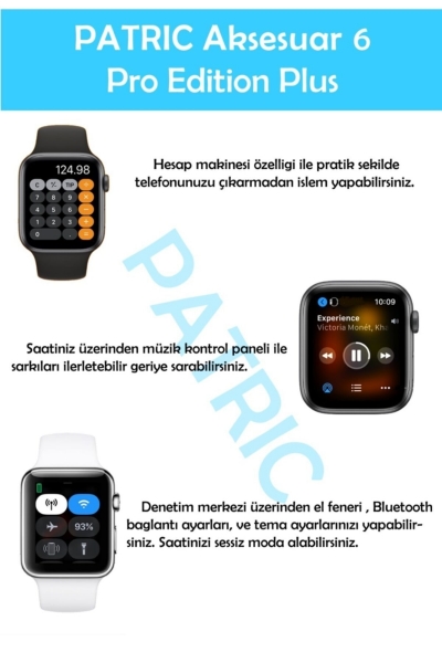 Patric 6 Pro Edition Plus Akıllı Saat