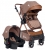 4 Baby Safran Bronz Şase Travel Sistem Bebek Arabası