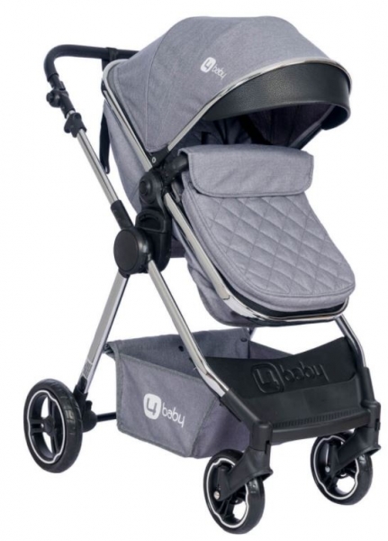 4 Baby Safran Krom Şase Premium Travel Sistem Bebek Arabası