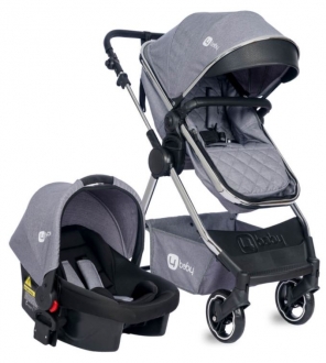 4 Baby Safran Krom Şase Premium Travel Sistem Bebek Arabası