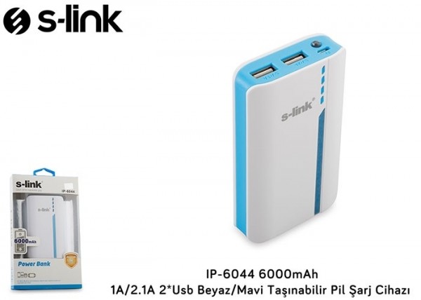 S-link IP-6044 6000 mAh Powerbank