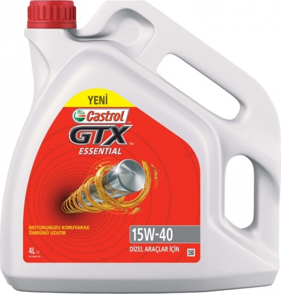Castrol GTX Essential 15W-40 Motor Yağı (4 litre)