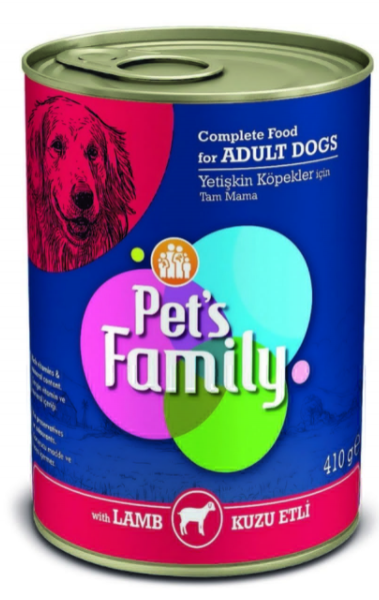 Pets Family Kuzu Etli Yetişkin 410 gr Kedi Maması