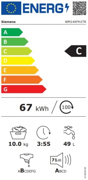 Siemens WM14XFH1TR Çamaşır Makinesi