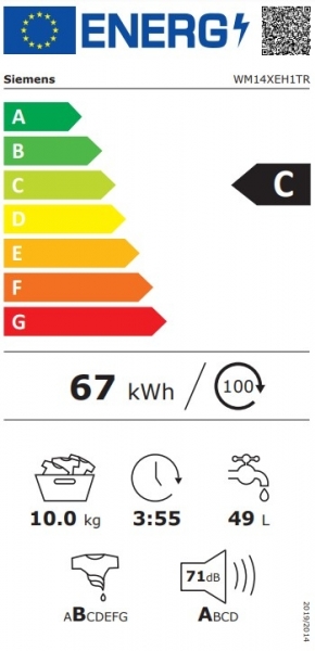 Siemens WM14XEH1TR Çamaşır Makinesi