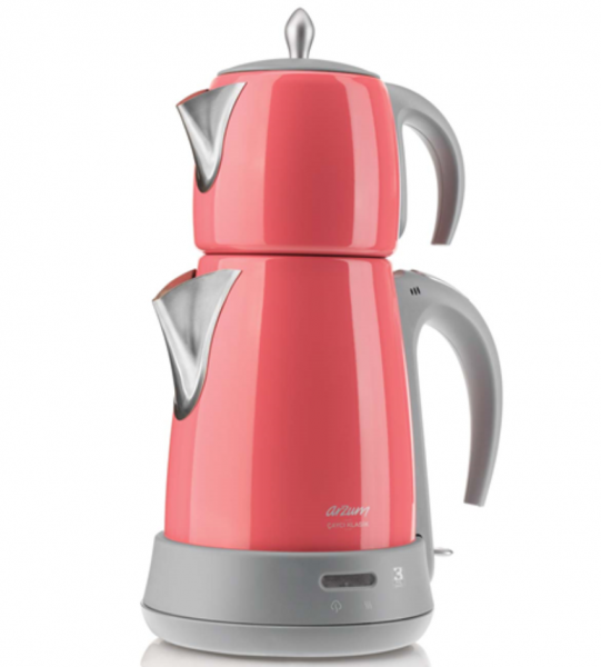 Arzum AR3019 Çaycı Klasik Çay Makinesi (Çelik / Mavi / Pembe)