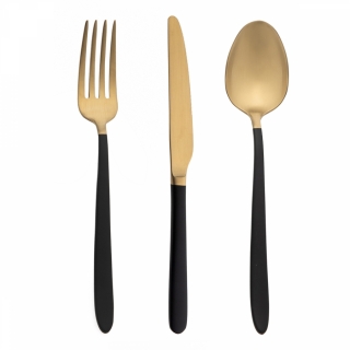 Jumbo 9400 Titanyum Black Gold 18 Parça Çatal Kaşık Bıçak Takımı
