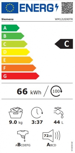 Siemens WM12US90TR Çamaşır Makinesi